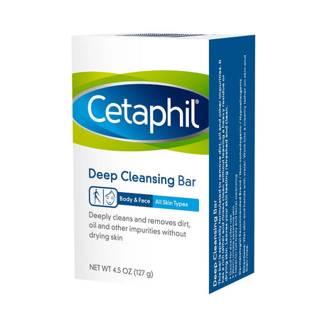 Cetaphil Deep Cleansing Bar 4.5 Oz (Pack of 12)