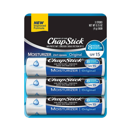 Chapstick Original Moisturizer SPF 15 0.15 Oz (Pack of 72)