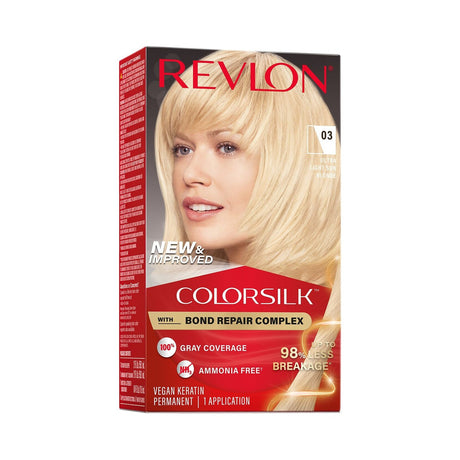 Revlon ColorSilk Permanent Hair Color 03 Ultra Light Sun Blonde (Pack of 12) - view 2