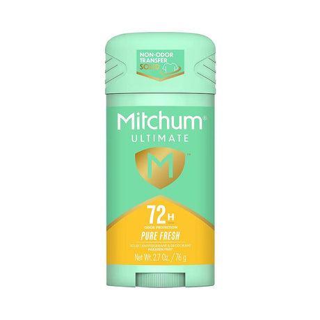 Mitchum Women's 72-Hour Solid Deodorant Pure Fresh 2.7 Oz (Pack of 24)