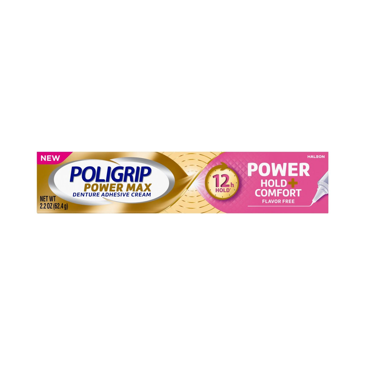 Super Poligrip Power Max Hold + Comfort Denture Adhesive 2.2 Oz (Pack of 24)