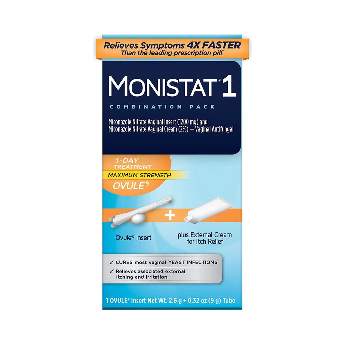 Monistat 1-Day Yeast Infection Treatment Combo (Pack of 12)