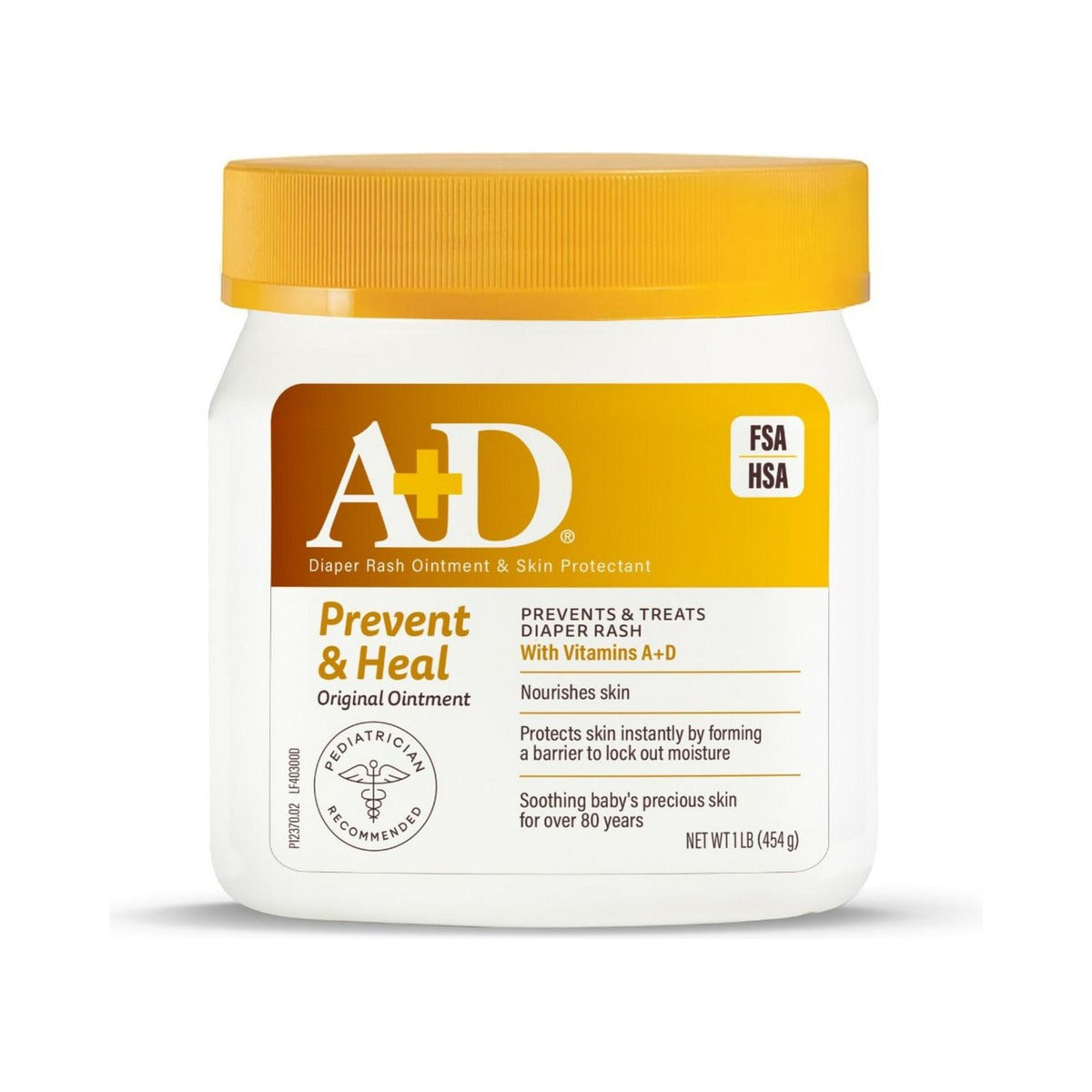 A+D Baby Diaper Rash Ointment 16 Oz (Pack of 12) - view 2