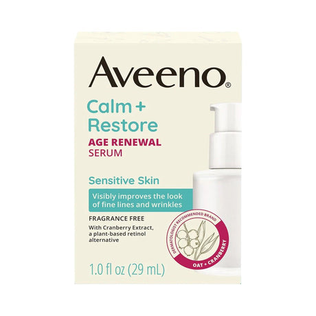 Aveeno Calm + Restore Age Renewal Serum 1 Oz (Pack of 12)