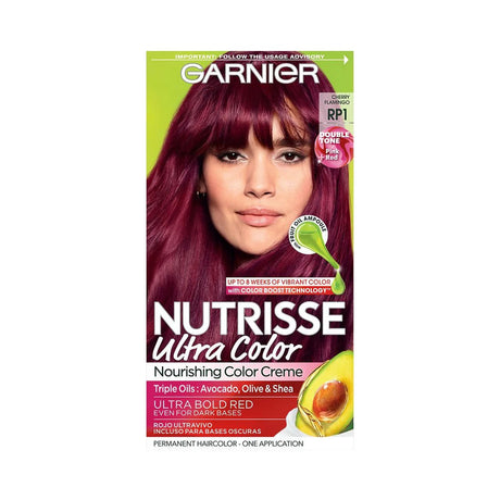 Garnier Nutrisse Ultra Color Hair Dye RP1 Cherry Flamingo (Pack of 12) - view 2