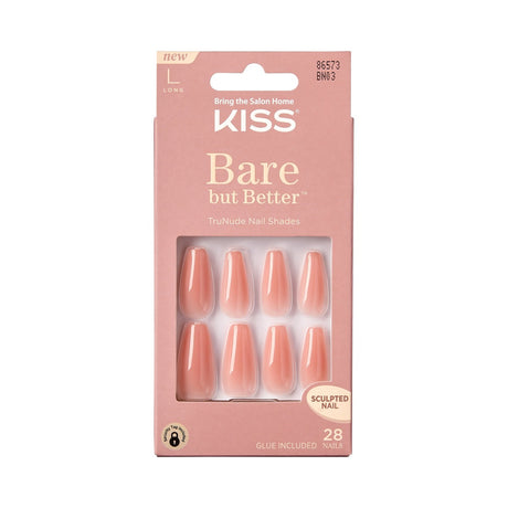 KISS Bare but Better Sculpted Nude Glow Fake Nails (Pack of 36) - view 2