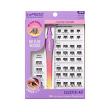 KISS Impress Press-On Lash Clusters Kit 37ct (Pack of 36)