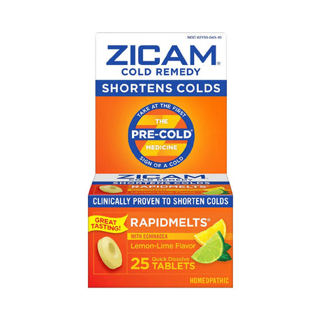 Zicam Rapidmelts Quick Dissolve Tablets Lemon-Lime 25 Ct (Pack of 24) - view 2