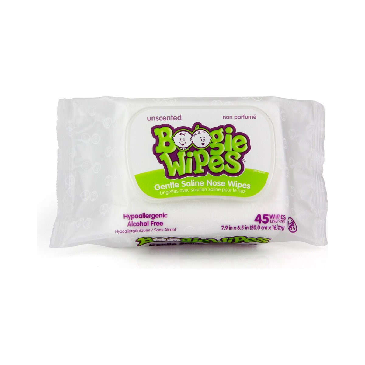 Boogie Wipes Simply Unscented Saline Baby Wipes 45 Count (Pack of 8) - view 2