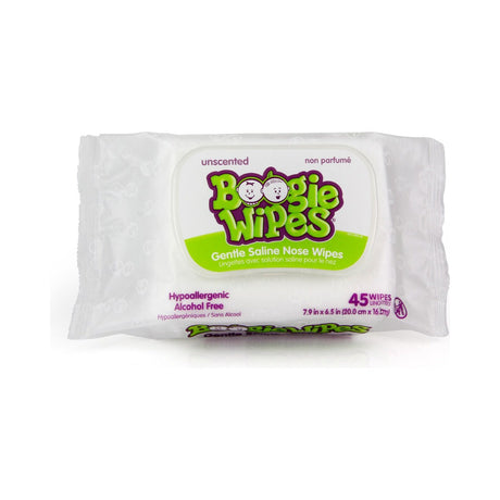 Boogie Wipes Simply Unscented Saline Baby Wipes 45 Count (Pack of 8) - view 2