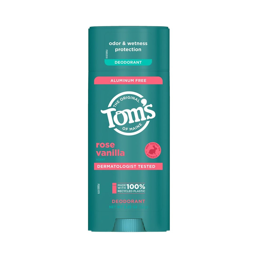 Tom's Of Maine Deodorant Rose Vanilla 3.25 Oz (Pack of 12)