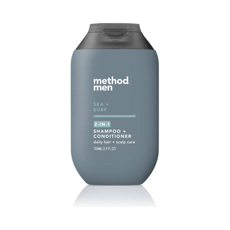 Method Men Sea + Surf 2-in-1 Shampoo + Conditioner 3.4 Oz (Pack of 12)
