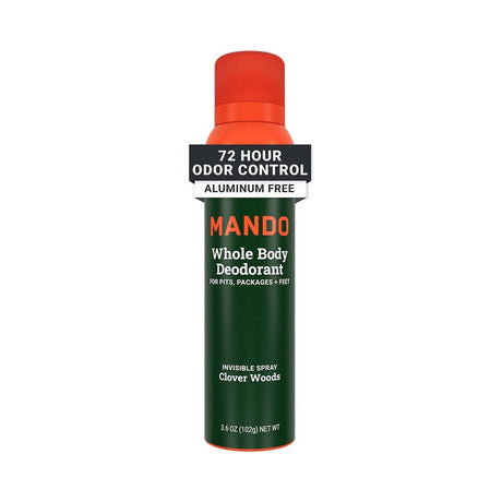 Mando Whole Body Deodorant Spray 3.6 Oz (Pack of 12)