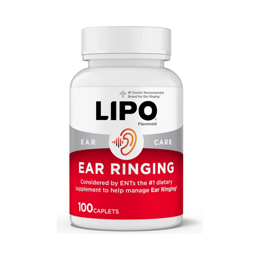 Lipo-Flavonoid Plus Tinnitus Relief 100 Caplets (Pack of 12)