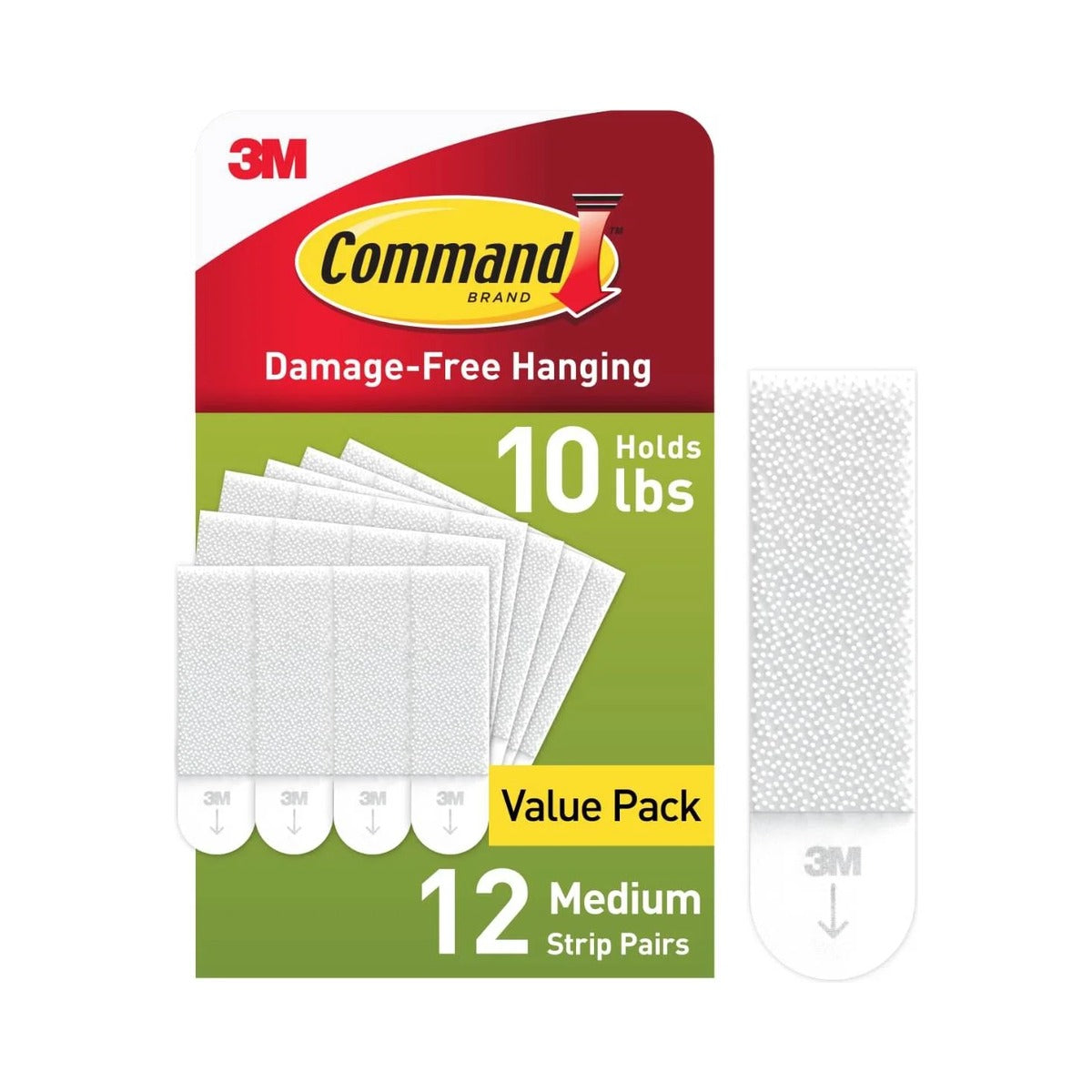 Command Medium Picture Hangers 12 Strips (Pack of 24)