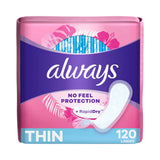 Always Thin No Feel Protection Daily Liners 120 Count (Pack of 6) - view 2