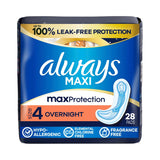 Always Maxi Pads Overnight Unscented 28 Ct (Pack of 6) - view 3
