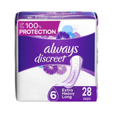 Always Discreet Extra Heavy Long Incontinence Pads 28 Count (Pack of 2) - view 3