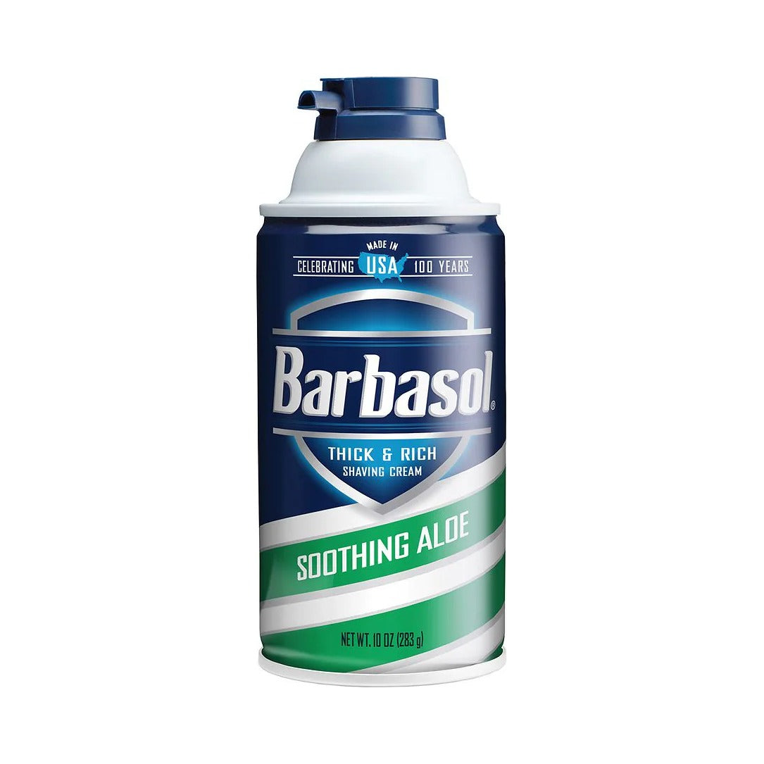 Barbasol Mens Shaving Cream Soothing Aloe 10 Oz (Pack of 6)