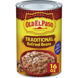 Old El Paso Traditional Canned Refried Beans 16 OZ (Pack of 12)