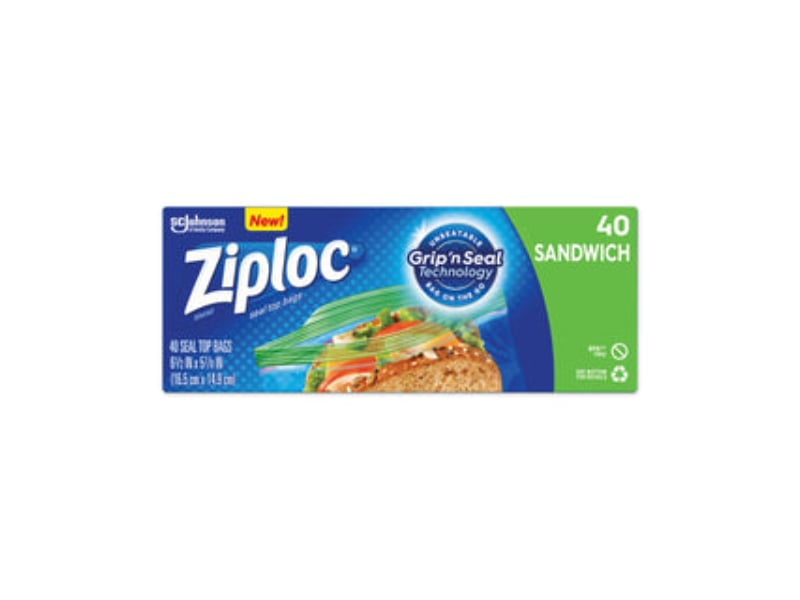 SC Johnson Resealable Sandwich Bags 6.5 x 5.88 In (Pack of 12)
