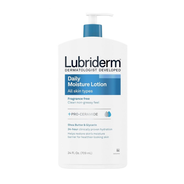 Lubriderm Daily Moisture Body Lotion Fragrance Free 24Oz (Pack of 12)