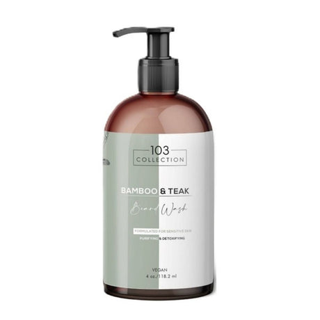 103 Collection Bamboo & Teak Beard Wash 4 Oz (Pack of 24)