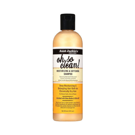 Aunt Jackie's Curls & Coils Oh So Clean Shampoo 12 Oz (Pack of 12)