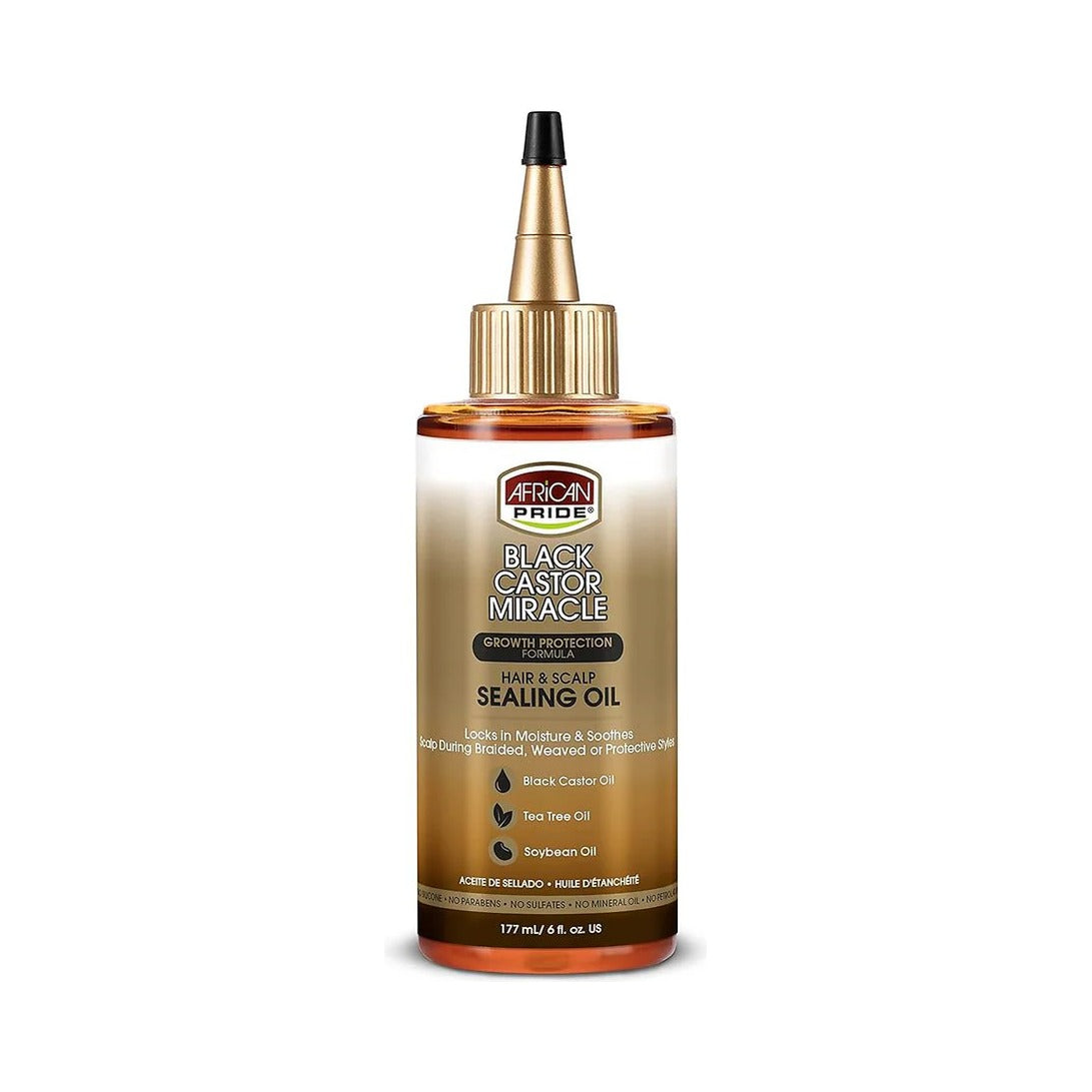 African Pride Black Castor Miracle Hair & Scalp Oil 6 Oz (Pack of 6) - view 2