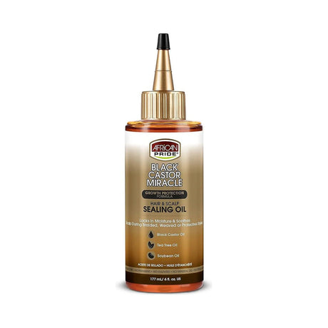 African Pride Black Castor Miracle Hair & Scalp Oil 6 Oz (Pack of 6) - view 2