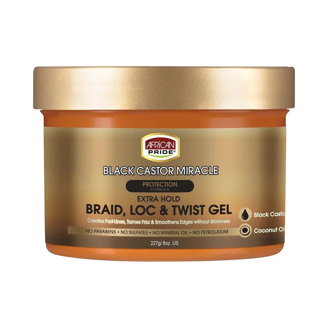 African Pride Black Castor Miracle Twist Gel 8 Oz (Pack of 6) - view 2