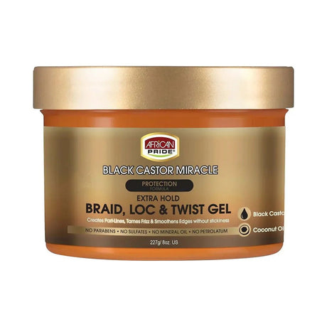 African Pride Black Castor Miracle Twist Gel 8 Oz (Pack of 6) - view 2