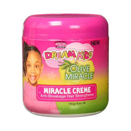 African Pride Dream Kids Olive Miracle Hair Creme 6 Oz (Pack of 12)