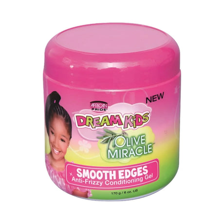 African Pride Olive Miracle Dream Kids Smoothing Gel 6 Oz (Pack of 12)