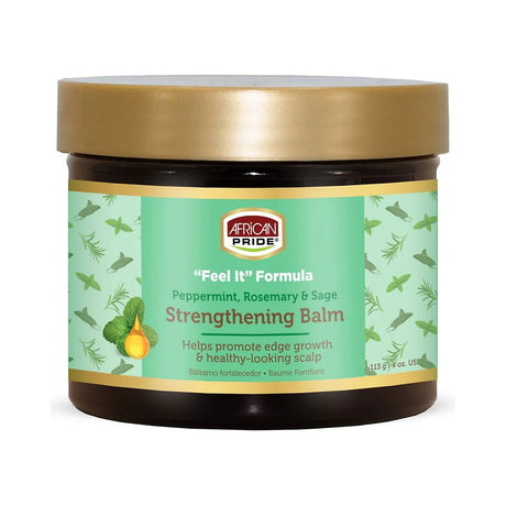 African Pride Feel It Formula Strengthening Balm 4 Oz (Pack of 6)