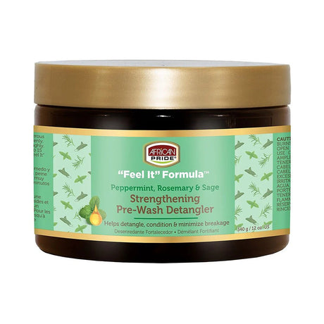 African Pride Feel It Formula Strengthening Detangler 12 Oz (Pack of 6)