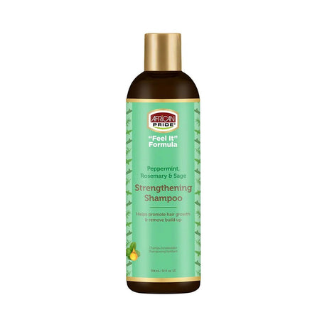 African Pride Feel It Formula Strengthening Shampoo 12 Fl Oz (Pack of 12)