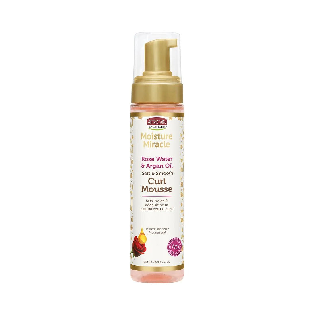 African Pride Rose Water Argan Oil Curl Mousse 8.5 Oz (Pack of 6) - view 2