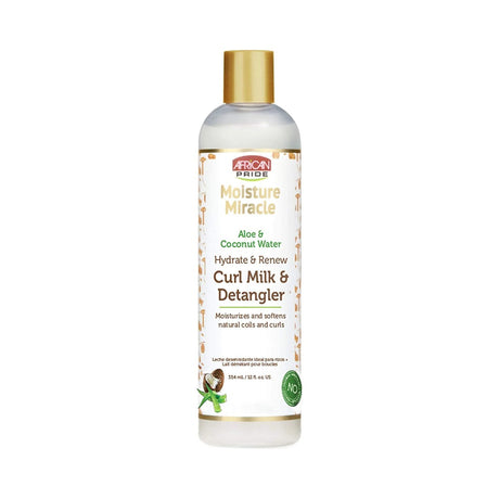 African Pride Moisture Miracle Curl Milk 12 Oz (Pack of 6)