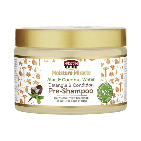 African Pride Moisture Miracle Pre-Shampoo 12 Oz (Pack of 6)