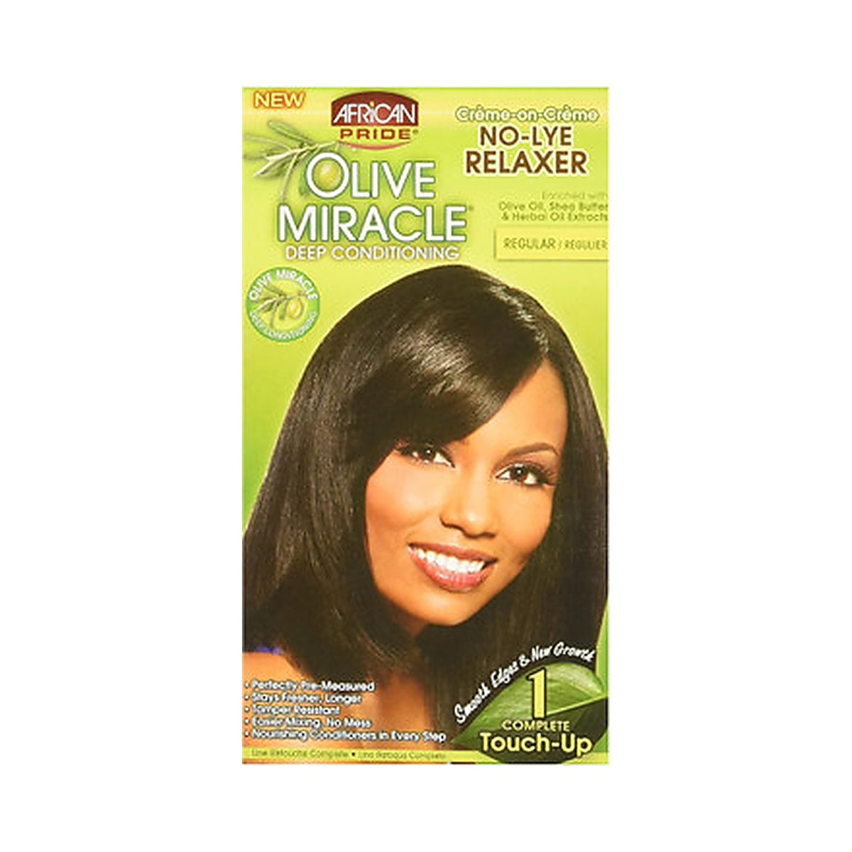 African Pride Olive Miracle Deep Conditioning Relaxer Regular (Pack of 12)