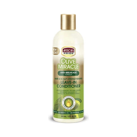 African Pride Olive Miracle Leave-In Conditioner 12 Oz (Pack of 12)