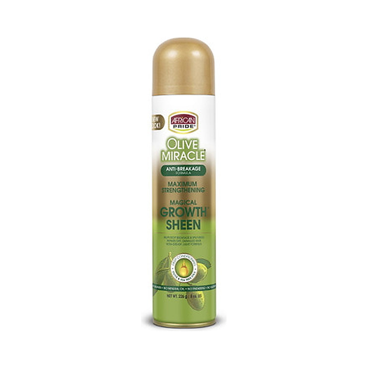 African Pride Olive Miracle Shine Spray 8 Oz (Pack of 12)