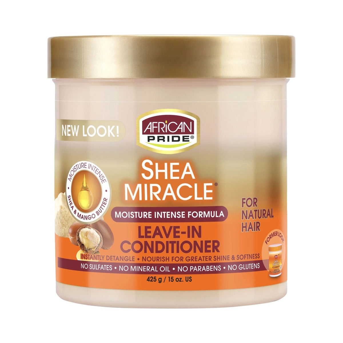 African Pride Shea Butter Miracle Leave-In Conditioner 15 Oz (Pack of 12)