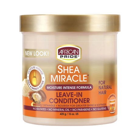 African Pride Shea Butter Miracle Leave-In Conditioner 15 Oz (Pack of 12)