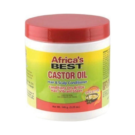Africa's Best Castor Oil Hair & Scalp Conditioner 5.25 Oz (Pack of 12)