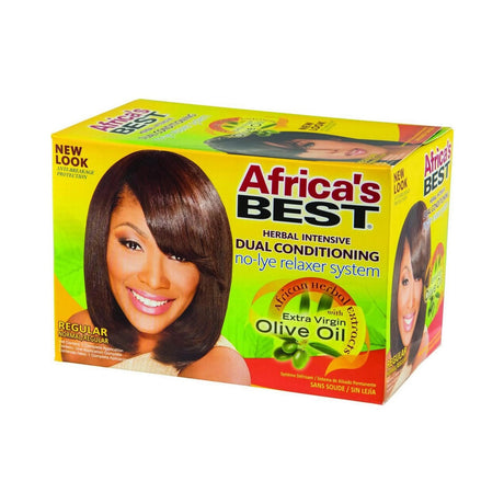Africa's Best Herbal Relaxer Kit Regular Strength (Pack of 12)