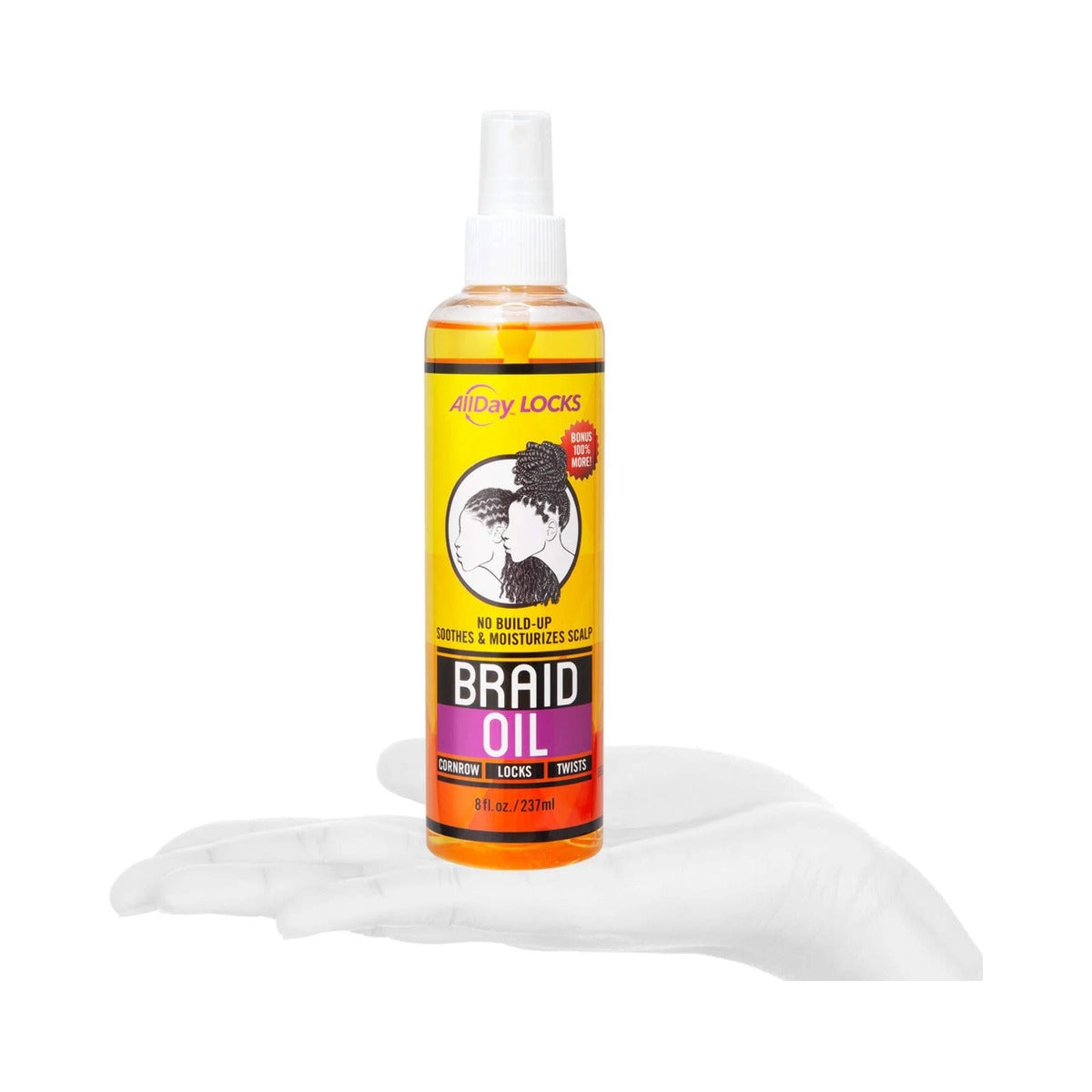 Ultra Hue Circle All Day Locks Braid Oil 8 Oz (Pack of 12)