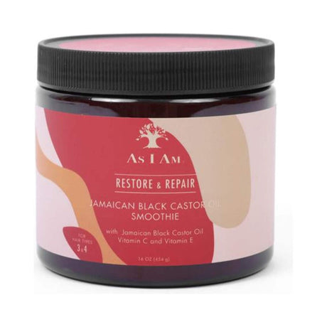 As I Am Restore and Repair Jamaican Black Castor Oil Smoothie 16 Oz (Pack of 6)