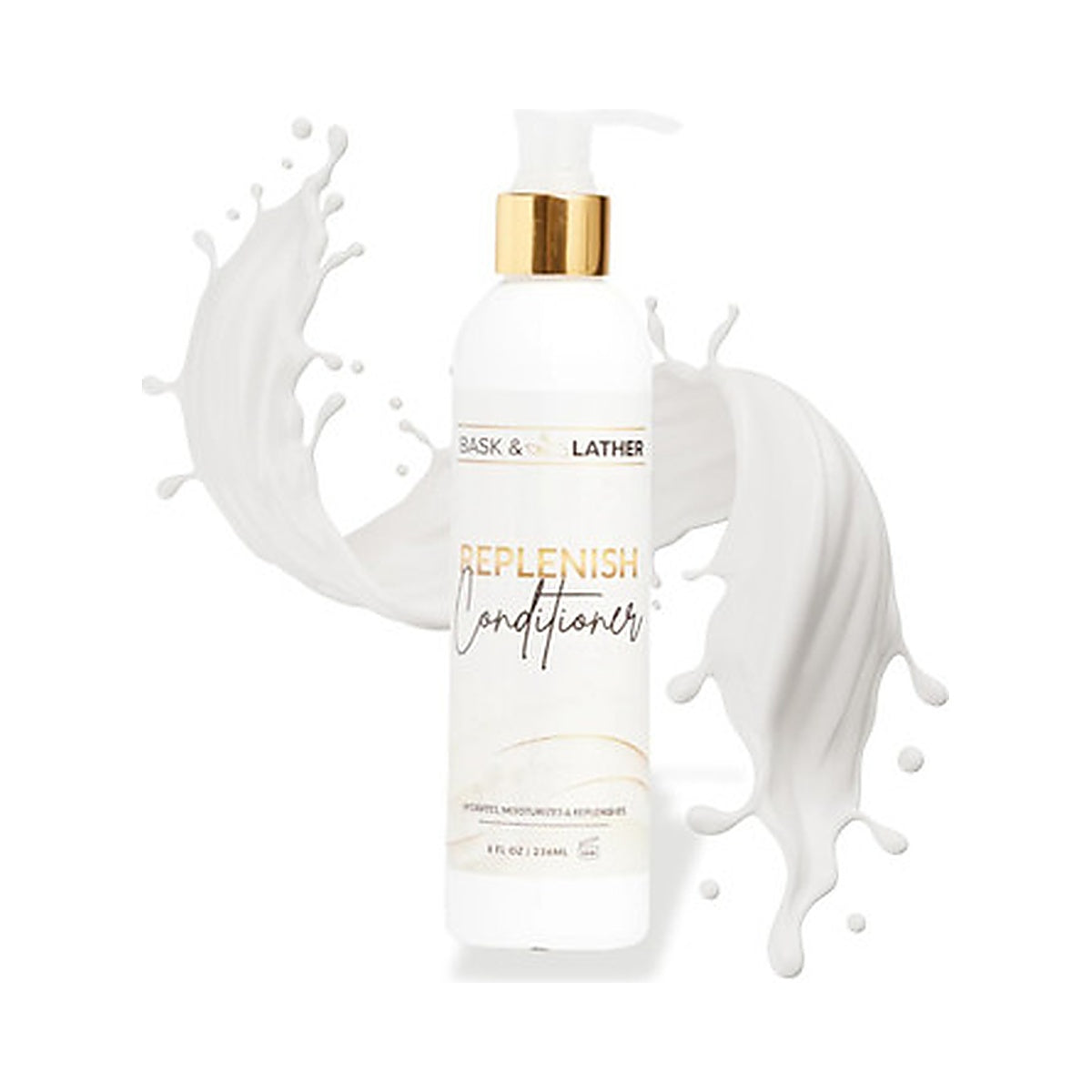 Bask & Lather Replenishing Conditioner 8 Oz (Pack of 6)